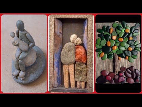 Types of pebble stone craft
