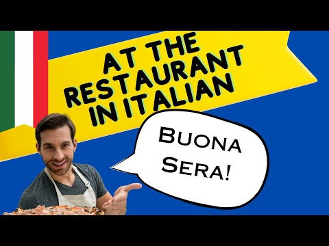 NO RESTAURANTE em italiano -Lição 3 ITALIANO PARA INICIANTES!Conversas curtas em italiano 4 VIAGEM