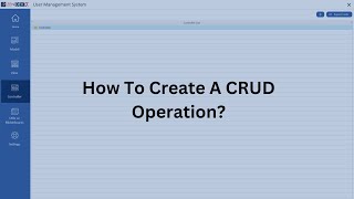 How to Create CRUD Operations with ZenDevX : No-Code Web-App Development Tool