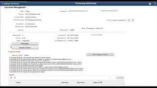 Dispatch, Execute and update the Transactional Contract Document