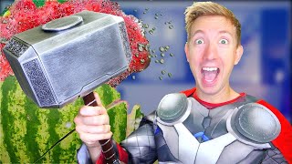 5 Avengers Weapons in REAL LIFE &amp; Spiderman