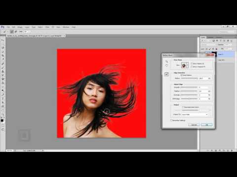 [Photoshop Master] - How to select and cut out hair in photoshop to change background