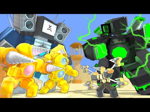 EPIC Minecraft Skibidi Wars: Titan vs Drillman vs TV Man