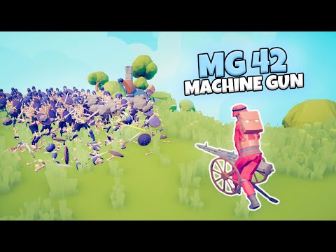 MG 42 MACHINE GUN VS EVERY FACTION | TABS MODDED GAMEPLAY