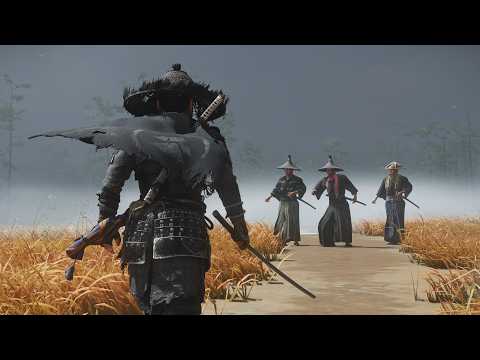 Ghost of tsushima | Best Smart Stealth & Aggressive Combat Gameplay 😱 | Black Ghost (Lethal+)