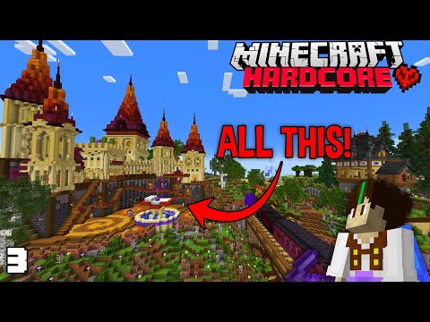 I Spent Hours Building this Hardcore Minecraft Castle!