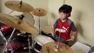 Counting Stars - OneRepublic - Drum Cover By 10 Year Old Joh Kotoda