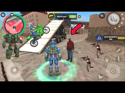 Rope Hero: Vice Town (Antiterrorist Win - Mission Complete) Rope Hero in Cave - Android Gameplay HD