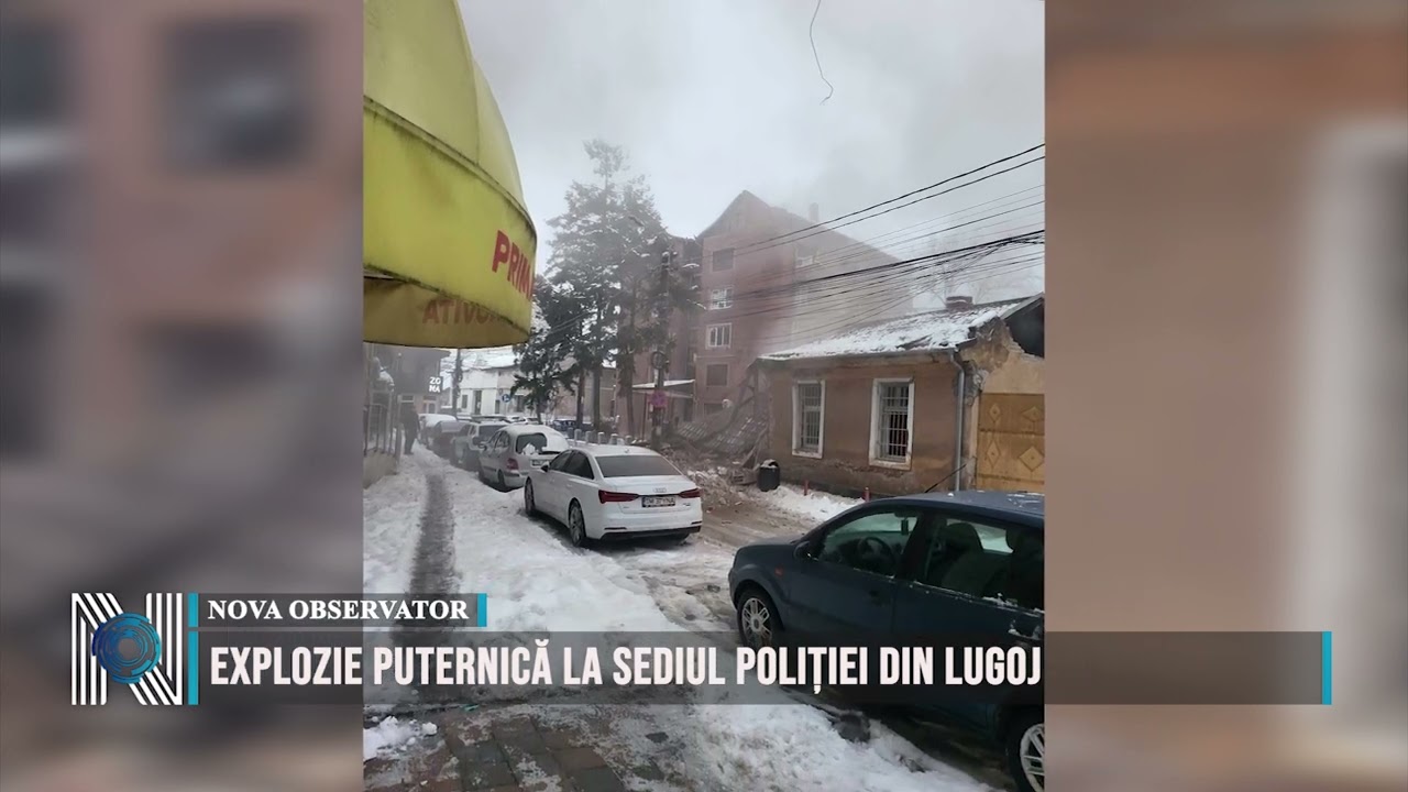 EXPLOZIE PUTERNICĂ LA SEDIUL POLIȚIEI DIN LUGOJ