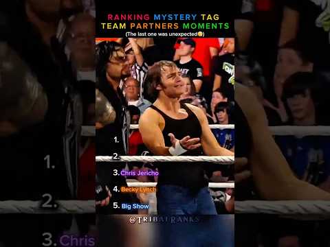 Ranking Mystery Tag Team Partner WWE Moments #wwe #tagteam #wrestlemania