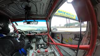 Scope Creep Racing (#143 Aspen)  spinout at Road Atlanta Dec 9th 2023, Lemons in a nutshell ;-)
