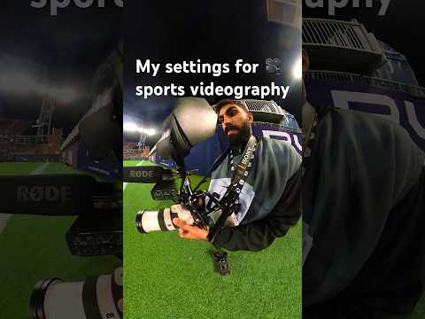 The settings I use to film HYPE sports videos #videography #camera #sportsvideography