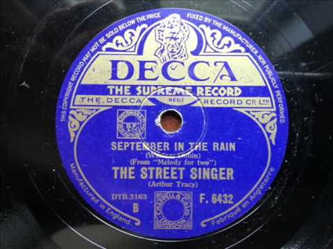 ARTHUR TRACY (THE STREET SINGER) -- September In The Rain
