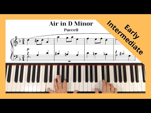 Purcell - Air in D Minor. Piano (Early Intermediate level)