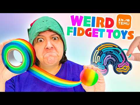 I Bought 15 WeiRD Temu Fidget Toys That You NEED!