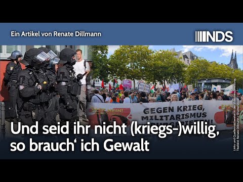 Und seid ihr nicht (kriegs-)willig, so brauch‘ ich Gewalt | Renate Dillmann | NachDenkSeiten-Podcast