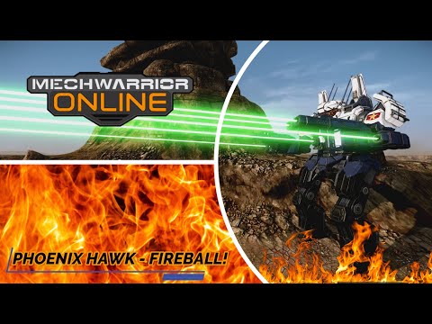 Mechwarrior Online - Phoenix Hawk Fireball!