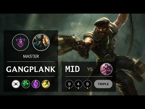 Gangplank Mid vs Irelia - KR Master Patch 9.6