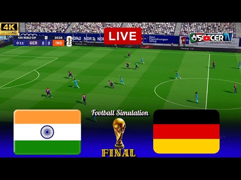 Germany vs. India | FIFA World Cup 2026 Final USA Featuring Chhetri vs. Musiala | PES PC Simulation