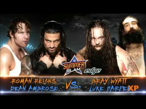 WWE Summerslam 2015 Full Match Card HD