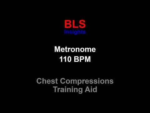 Metronome 110 BPM - For CPR Training - Chest Compression Rate - 1 Hour #listenable #BLS #CPR