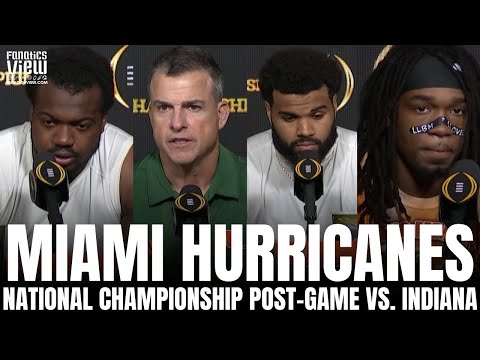 Mario Cristobal & Miami Hurricanes Respond to LOSING National Championship vs. Indiana Hoosiers
