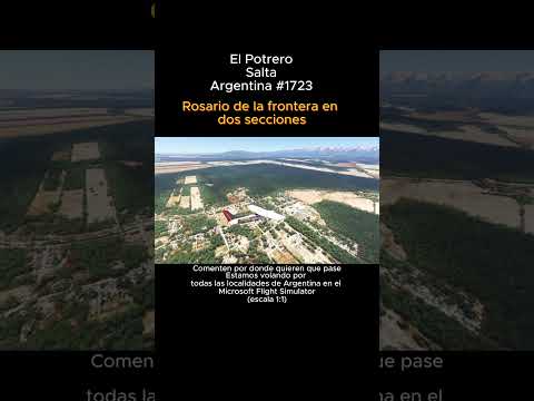 El Potrero, Salta desde el Microsoft Flight Simulator #elpotrero #salta #argentina #msfs2024