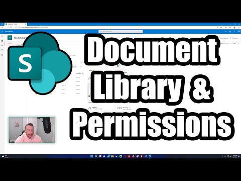 How to Create a Document Library and Edit Permissions | Microsoft SharePoint | 2022 Tutorial
