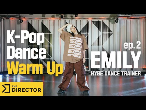 K-Pop dance warm up lesson by the Hybe Entertainment dance trainer EMILY