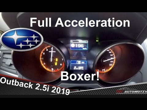 Subaru Outback 2.5i X Special Edition 2019 - Acceleration Test