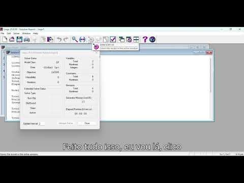 Como utilizar o Lingo para resolver problemas de Programação Linear