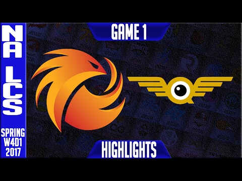 Phoenix 1 vs Fly Quest Game 1 - NA LCS W4D2 Spring 2017 - P1 vs FQ G1