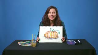 How to Draw an Autumn Pumpkin