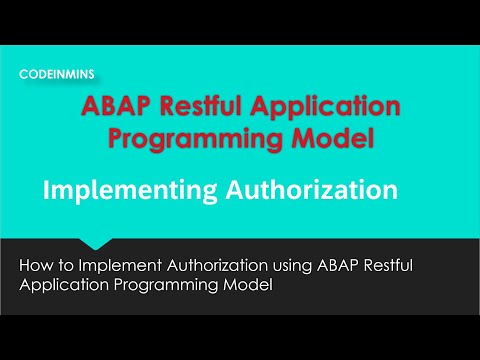 Part 16 : ABAP Restful Application Programming Model - Global Authorization