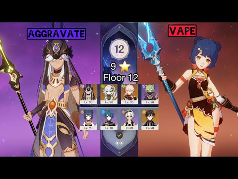 3.3 Spiral Abyss | C0 Cyno Aggravate | Xiangling vape #genshinimpact #f2p