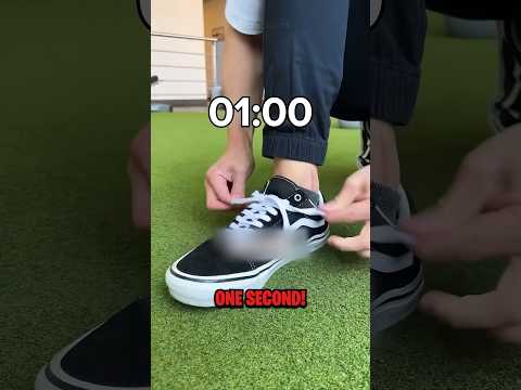 How To Tie A Shoe Lace In 1 Second 😨