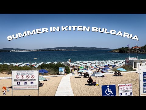Kiten, Bulgaria | Beach Walk to Hotel Palms Beach 🌊🏖️🇧🇬