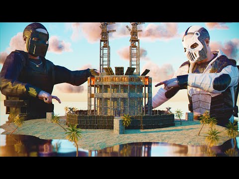 We lived on an OP island on a 500 pop server for an entire wipe - Rust