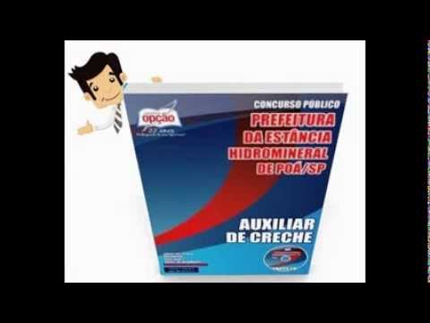 Apostila Concurso Poá 2015 - Auxiliar de Creche