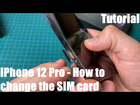 How to change the SIM card of Apple iPhone 12 Pro Smartphone: replace the nano SIM card in iPhone 12