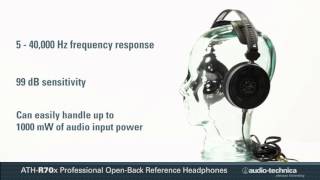 Video thumbnail for ATH-R70x Professional Open-Back Reference Headphones by Audio-Technica USA