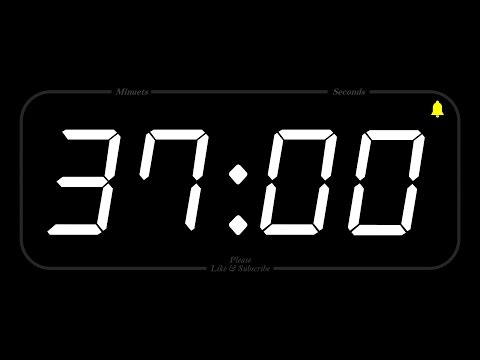 37 MINUTE - TIMER & ALARM - Full HD - COUNTDOWN