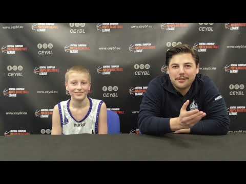 CEYBL U13 - Press conference, 14.1.2023, HAKRO Merlins Crailsheim - BK Brandýs nad Labem