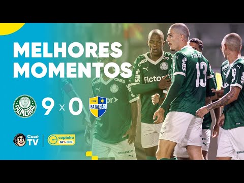 HIGHLIGHTS: PALMEIRAS 9 X 0 BATALHÃO FC | COPINHA 2026 | GROUP STAGE | 2ND ROUND