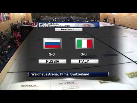 CURLING: RUS-ITA World Junior Chps 2014 - Men Draw 7 HIGHLIGHTS