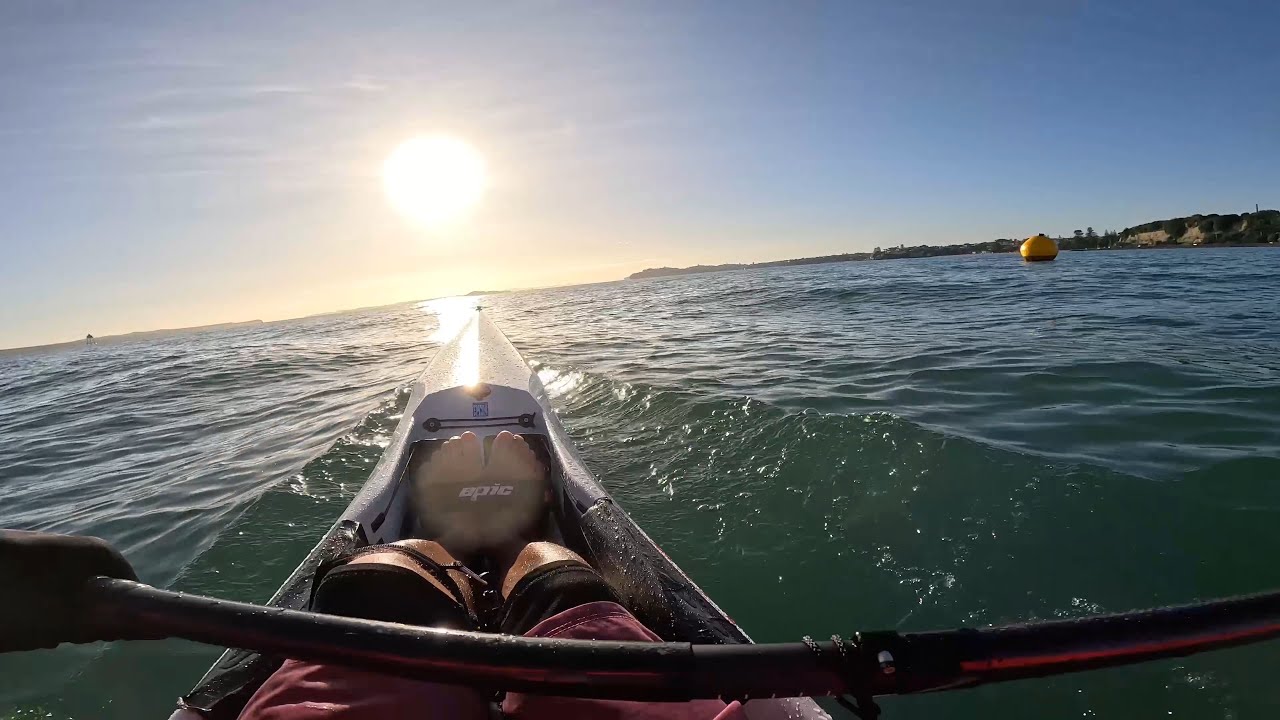 Enjoying the fun waves - Epic V10L surfski