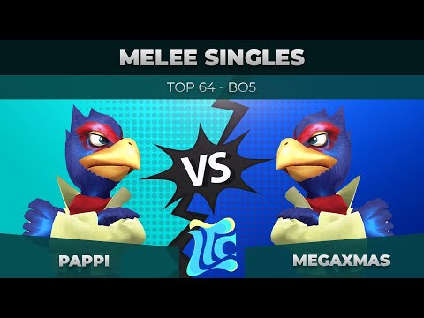 Mega Xmas vs Pappi - Melee Singles: Top 64 - Low Tide City | Falco vs Falco