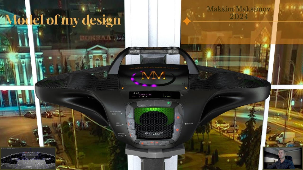 Modello di sistema audio di mio progetto Modello 3D