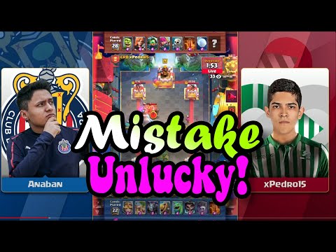 Anaban vs Xpedro15 👈Pompeyo4 made a mistake CRL West Clash Royale 2020