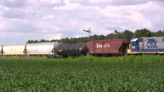 preview picture of video 'CSX 1558 Romney Indiana'